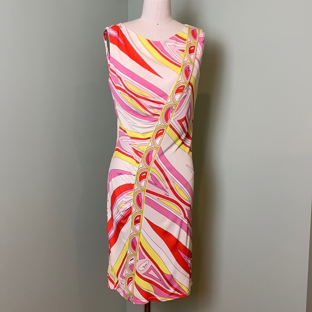 Emilio Pucci draped mini dress